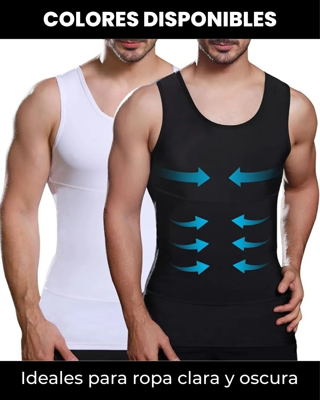 MAXFIT®  COMPRESSION | la camisilla de compresión inteligente, alinea tu postura, define tu pecho y abdomen al instante