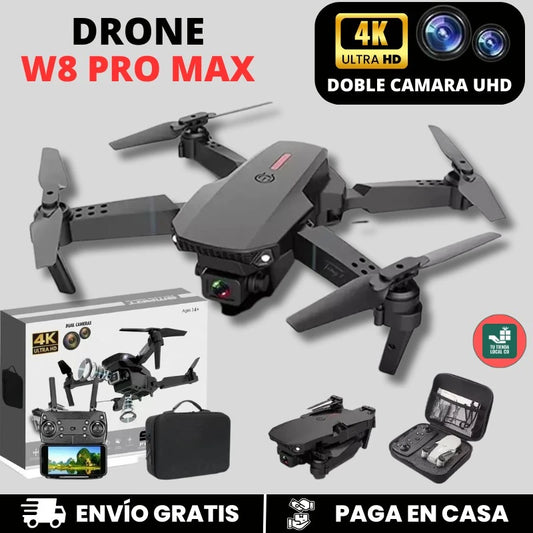 NUEVO DRONE  W8 PRO MAX 2025 CON INTELIGENCIA ARTIFICIAL LAS MEJORES ACROBACIAS FOTOS Y VIDEOS DESDE EL CIELO