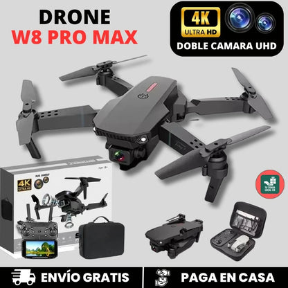 NUEVO DRONE  W8 PRO MAX 2025 CON INTELIGENCIA ARTIFICIAL LAS MEJORES ACROBACIAS FOTOS Y VIDEOS DESDE EL CIELO