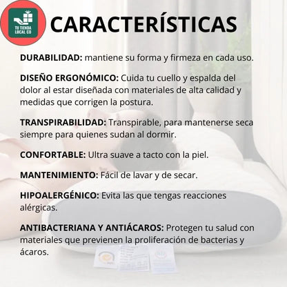 DELUXE ERGONOMIC PLUS | Almohada Ortopédica 3d Con Alineación Cervical Perfecta