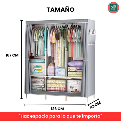 ARMARIO PORTATIL + ZAPATERO DE 6 NIVELES GRATIS EN OFERTA SOLO POR HOY 40% OFF