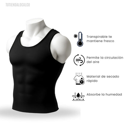 MAXFIT®  COMPRESSION | la camisilla de compresión inteligente, alinea tu postura, define tu pecho y abdomen al instante