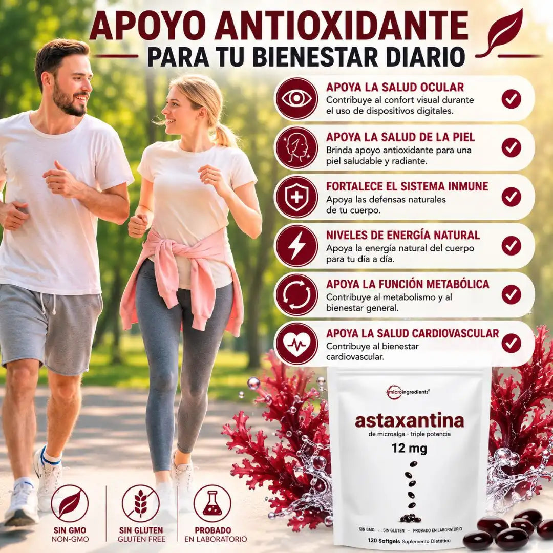 Astaxantina | El poderoso antioxidante anti edad| Protege tus células desde adentro la clave para tu inmunidad interior.