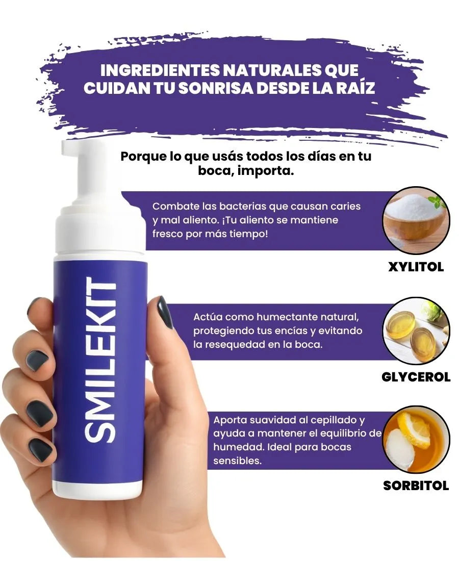 SMILEKIT | Blanquedor dental | Tratamiento efectivo contra las manchas amarilllas de los dientes sin causar sensibilidad