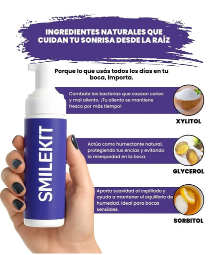 SMILEKIT | Blanquedor dental | Tratamiento efectivo contra las manchas amarilllas de los dientes sin causar sensibilidad