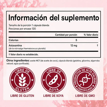 Astaxantina | El poderoso antioxidante anti edad| Protege tus células desde adentro la clave para tu inmunidad interior.