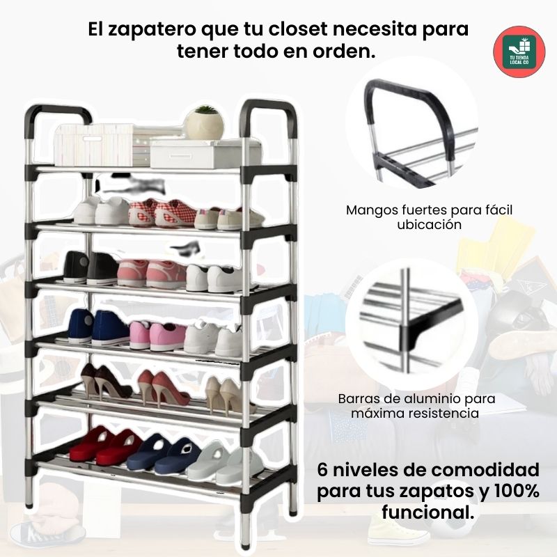 ARMARIO PORTATIL + ZAPATERO DE 6 NIVELES GRATIS EN OFERTA SOLO POR HOY 40% OFF
