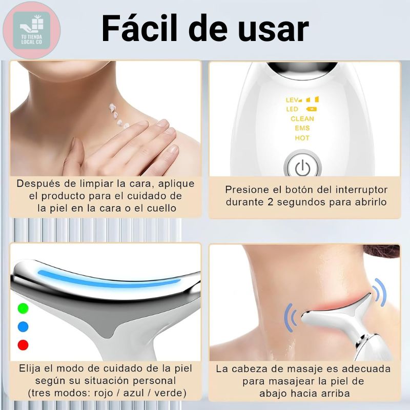 VITALUXE SKINCARE | Masajeador lifting profesional  reafirmante antienvejecimiento en el cuidado de la piel |