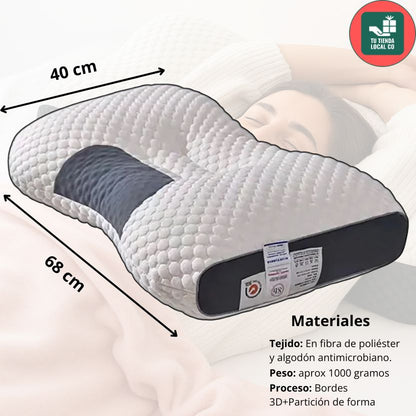 DELUXE ERGONOMIC PLUS | Almohada Ortopédica 3d Con Alineación Cervical Perfecta